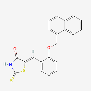 (5Z)-5-[2-(naphthalen-1-ylmethoxy)benzylidene]-2-thioxo-1,3-thiazolidin-4-one