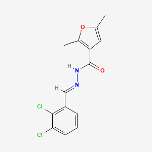 molecular formula C14H12Cl2N2O2 B11675474 N'-[(E)-(2,3-dichlorophenyl)methylidene]-2,5-dimethylfuran-3-carbohydrazide 