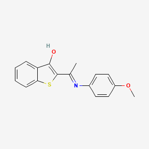 (2Z)-2-[1-(4-methoxyanilino)ethylidene]-1-benzothiophen-3-one