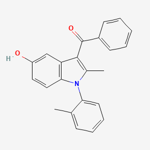 [5-hydroxy-2-methyl-1-(2-methylphenyl)-1H-indol-3-yl](phenyl)methanone