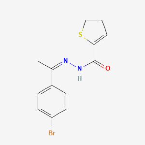 N'-[(1Z)-1-(4-bromophenyl)ethylidene]thiophene-2-carbohydrazide