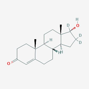 molecular formula C19H28O2 B116756 17-epi-Testosterone-d3 CAS No. 171199-96-5