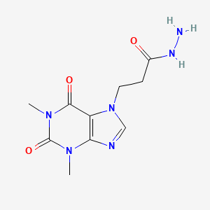 3-(1,3-dimethyl-2,6-dioxo-1,2,3,6-tetrahydro-7H-purin-7-yl)propanehydrazide