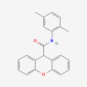 molecular formula C22H19NO2 B11675692 N-(2,5-dimethylphenyl)-9H-xanthene-9-carboxamide 