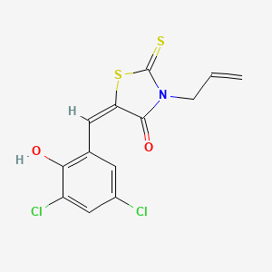 (5E)-5-[(3,5-Dichloro-2-hydroxyphenyl)methylidene]-3-(prop-2-EN-1-YL)-2-sulfanylidene-1,3-thiazolidin-4-one