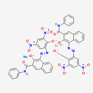 Chromate(1-), bis(3-hydroxy-4-((2-hydroxy-3,5-dinitrophenyl)azo)-N-phenyl-2-naphthalenecarboxamidato(2-))-, sodium