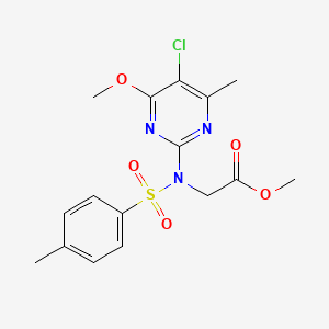 Methyl 2-[N-(5-chloro-4-methoxy-6-methylpyrimidin-2-YL)4-methylbenzenesulfonamido]acetate