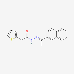 N'-[(E)-1-(2-naphthyl)ethylidene]-2-(2-thienyl)acetohydrazide