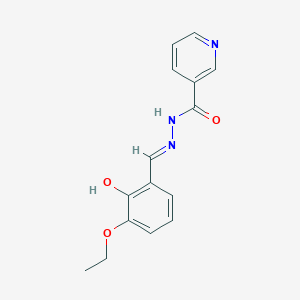 Nicotinic acid (3-ethoxy-2-hydroxy-benzylidene)-hydrazide