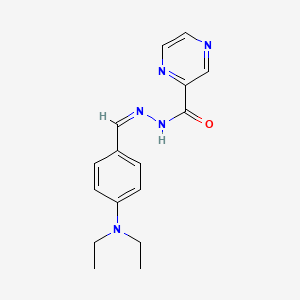 N'-[(Z)-[4-(Diethylamino)phenyl]methylidene]pyrazine-2-carbohydrazide