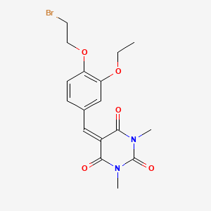 5-[4-(2-bromoethoxy)-3-ethoxybenzylidene]-1,3-dimethylpyrimidine-2,4,6(1H,3H,5H)-trione