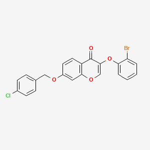 3-(2-bromophenoxy)-7-[(4-chlorobenzyl)oxy]-4H-chromen-4-one