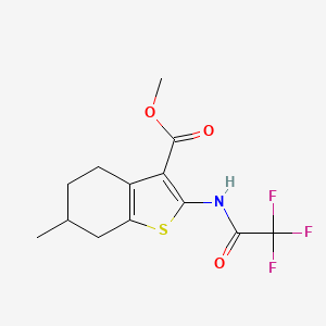 Methyl 6-methyl-2-[(trifluoroacetyl)amino]-4,5,6,7-tetrahydro-1-benzothiophene-3-carboxylate