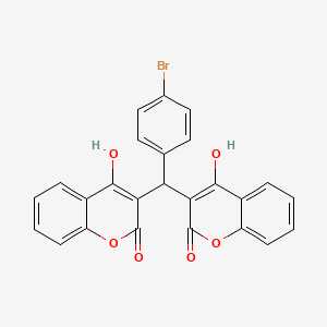 3-[(4-Bromophenyl)(4-hydroxy-2-oxochromen-3-yl)methyl]-4-hydroxychromen-2-one