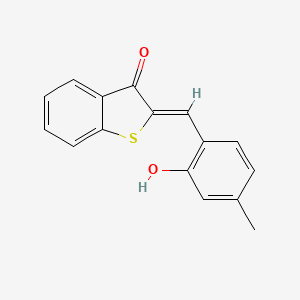 (2Z)-2-(2-hydroxy-4-methylbenzylidene)-1-benzothiophen-3(2H)-one