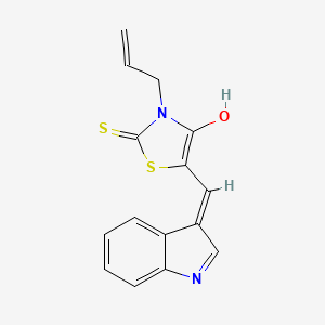 5-(Indol-3-ylmethylene)-3-prop-2-enyl-2-thioxo-1,3-thiazolidin-4-one