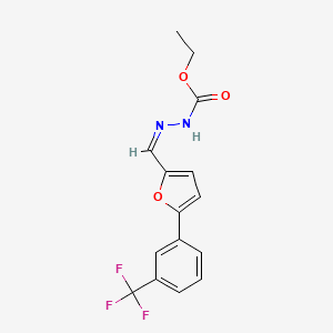 ethyl (2Z)-2-({5-[3-(trifluoromethyl)phenyl]-2-furyl}methylene)hydrazinecarboxylate