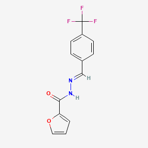 N'-[(E)-[4-(Trifluoromethyl)phenyl]methylidene]furan-2-carbohydrazide