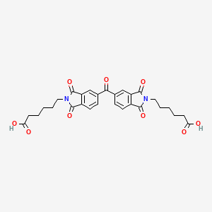 molecular formula C29H28N2O9 B11676759 6,6'-[carbonylbis(1,3-dioxo-1,3-dihydro-2H-isoindole-5,2-diyl)]dihexanoic acid 