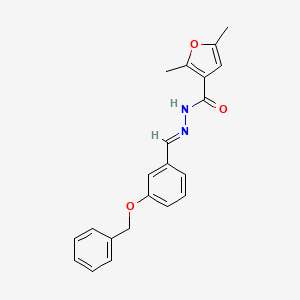 N'-[(E)-[3-(Benzyloxy)phenyl]methylidene]-2,5-dimethylfuran-3-carbohydrazide