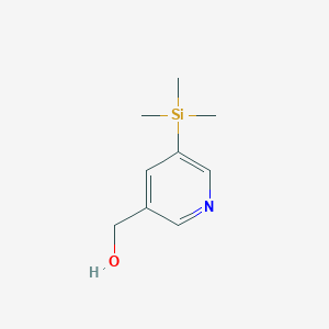 molecular formula C9H15NOSi B116768 3-Pyridinemethanol,5-(trimethylsilyl)-(9CI) CAS No. 144056-14-4