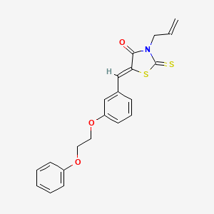 (5Z)-5-[3-(2-phenoxyethoxy)benzylidene]-3-(prop-2-en-1-yl)-2-thioxo-1,3-thiazolidin-4-one