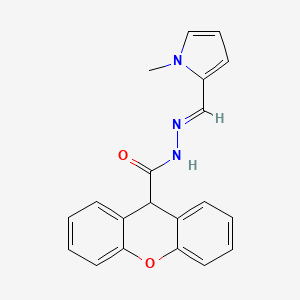 N'-[(E)-(1-methyl-1H-pyrrol-2-yl)methylidene]-9H-xanthene-9-carbohydrazide