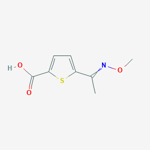 molecular formula C8H9NO3S B1167691 5-(1-Methoxyiminoethyl)-2-thiophenecarboxylic acid CAS No. 114774-09-3