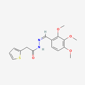 2-(thiophen-2-yl)-N'-[(Z)-(2,3,4-trimethoxyphenyl)methylidene]acetohydrazide