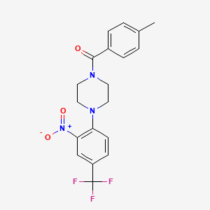 1-(4-Methylbenzoyl)-4-[2-nitro-4-(trifluoromethyl)phenyl]piperazine