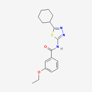 N-(5-cyclohexyl-1,3,4-thiadiazol-2-yl)-3-ethoxybenzamide