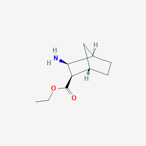molecular formula C10H17NO2 B1167711 Ethyl (1S,2R,3S,4R)-3-aminobicyclo[2.2.1]heptane-2-carboxylate CAS No. 105786-35-4