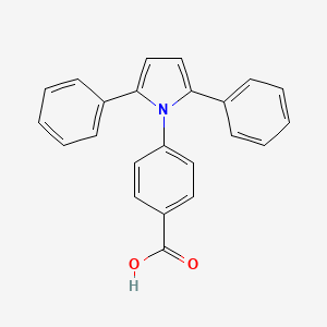 molecular formula C23H17NO2 B11677119 4-(2,5-diphenyl-1H-pyrrol-1-yl)benzoic acid 