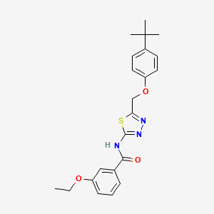 N-{5-[(4-tert-butylphenoxy)methyl]-1,3,4-thiadiazol-2-yl}-3-ethoxybenzamide