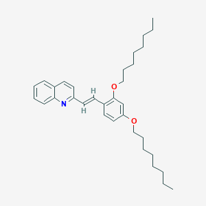 molecular formula C6H9ClO3 B1167718 2-[2,4-Bis(octyloxy)styryl]quinoline CAS No. 107787-11-1