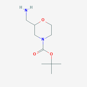 molecular formula C10H20N2O3 B116772 叔丁基 2-(氨基甲基)吗啉-4-羧酸酯 CAS No. 140645-53-0