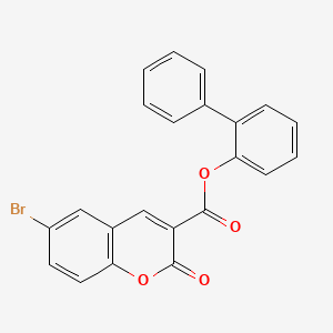 biphenyl-2-yl 6-bromo-2-oxo-2H-chromene-3-carboxylate