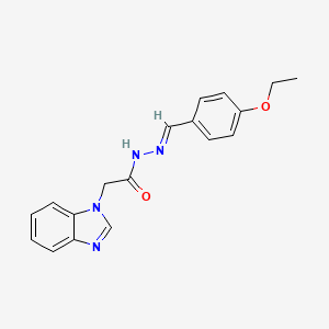 2-(1H-benzimidazol-1-yl)-N'-[(E)-(4-ethoxyphenyl)methylidene]acetohydrazide