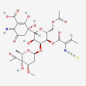 molecular formula C29H36N2O16S B1167731 Paulomycin E CAS No. 101411-69-2