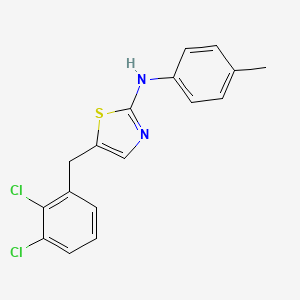 5-(2,3-dichlorobenzyl)-N-(4-methylphenyl)-1,3-thiazol-2-amine