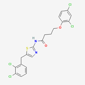 N-[5-(2,3-dichlorobenzyl)-1,3-thiazol-2-yl]-4-(2,4-dichlorophenoxy)butanamide