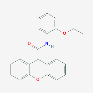 molecular formula C22H19NO3 B11677385 N-(2-ethoxyphenyl)-9H-xanthene-9-carboxamide 