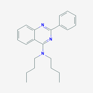 molecular formula C22H27N3 B11677390 N,N-dibutyl-2-phenylquinazolin-4-amine 