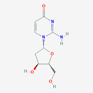 B116774 2-Amino-1-((2R,4S,5R)-4-hydroxy-5-(hydroxymethyl)tetrahydrofuran-2-yl)pyrimidin-4(1H)-one CAS No. 123075-23-0