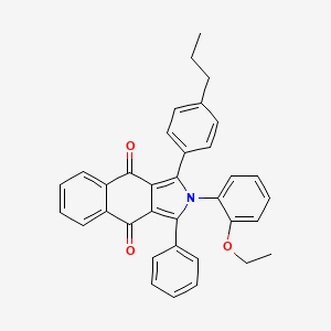 2-(2-ethoxyphenyl)-1-phenyl-3-(4-propylphenyl)-2H-benzo[f]isoindole-4,9-dione