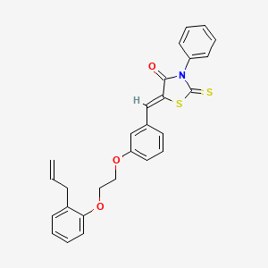 (5Z)-3-phenyl-5-(3-{2-[2-(prop-2-en-1-yl)phenoxy]ethoxy}benzylidene)-2-thioxo-1,3-thiazolidin-4-one