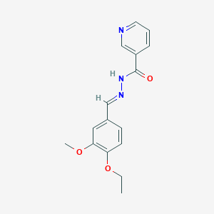 N'-[(E)-(4-ethoxy-3-methoxyphenyl)methylidene]pyridine-3-carbohydrazide