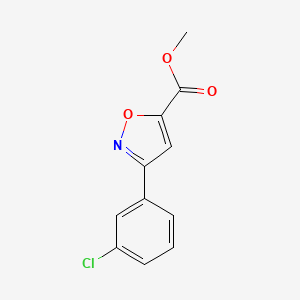 molecular formula C11H8ClNO3 B11677655 Methyl 3-(3-chlorophenyl)-1,2-oxazole-5-carboxylate 