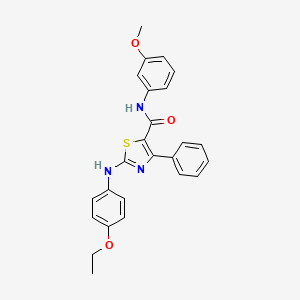 2-[(4-ethoxyphenyl)amino]-N-(3-methoxyphenyl)-4-phenyl-1,3-thiazole-5-carboxamide