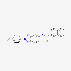 N-[2-(4-methoxyphenyl)-2H-benzotriazol-5-yl]naphthalene-2-carboxamide